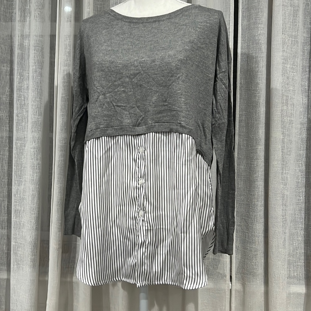 Zara Knit with blouse underneath